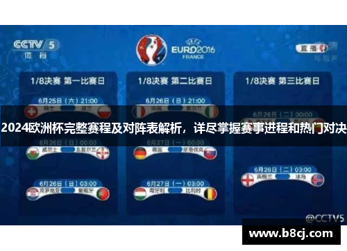 2024欧洲杯完整赛程及对阵表解析，详尽掌握赛事进程和热门对决