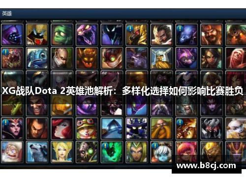 XG战队Dota 2英雄池解析：多样化选择如何影响比赛胜负